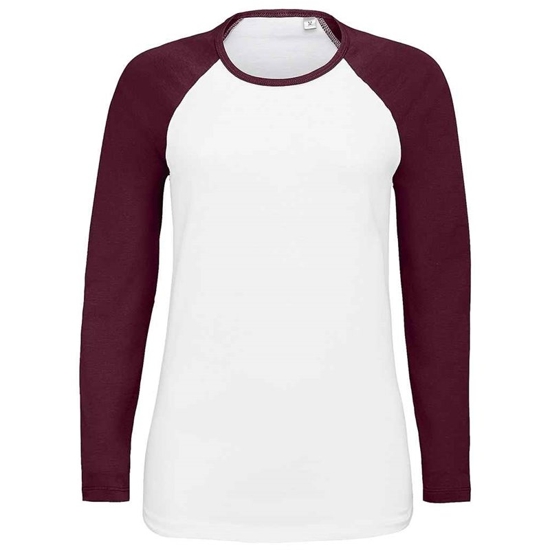 SOL'S Ladies Milky Contrast Long Sleeve T-Shirt