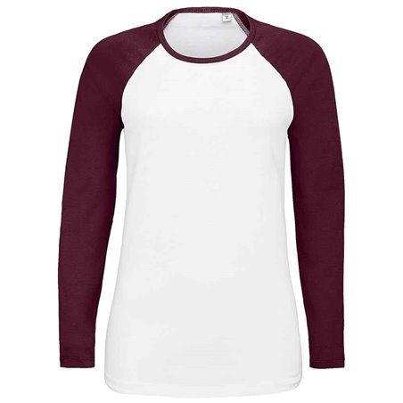 SOL'S Ladies Milky Contrast Long Sleeve T-Shirt
