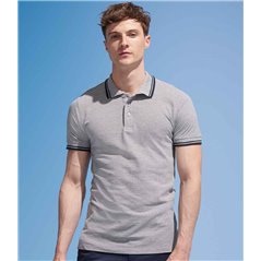 SOL'S Pasadena Tipped Cotton Piqué Polo Shirt