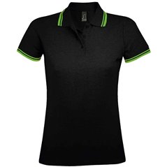 SOL'S Ladies Pasadena Tipped Cotton Piqué Polo Shirt