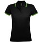SOL'S Ladies Pasadena Tipped Cotton Piqué Polo Shirt