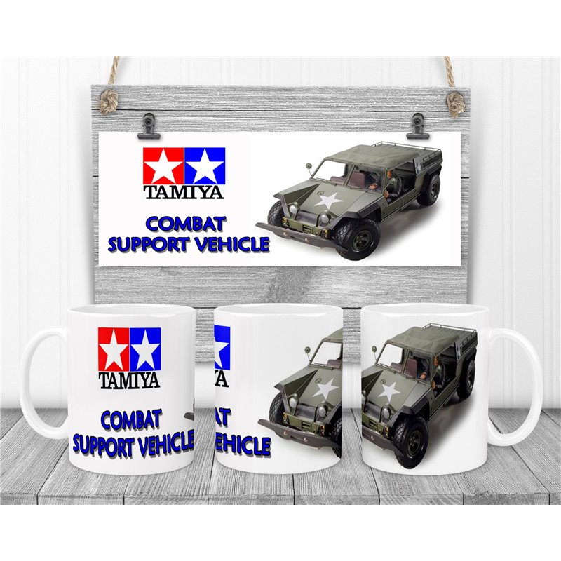 Tamiya Combat Support Vehicle Novalty Coffee Mug Tamiya Combat Support Vehicle Novalty Coffee Mug