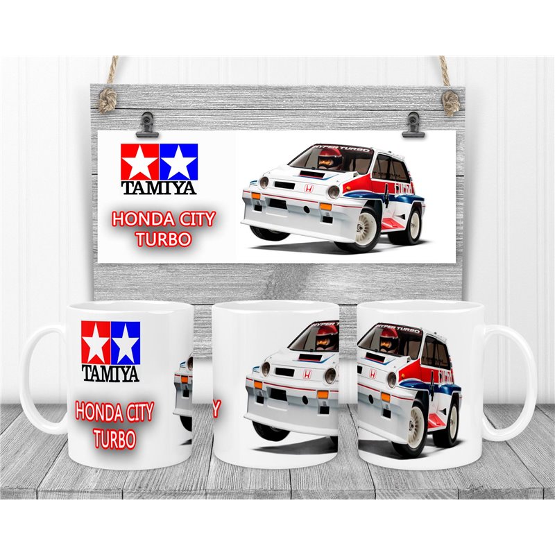 Tamiya Honda City Turbo Novalty Coffee Mug Tamiya Honda City Turbo Novalty Coffee Mug