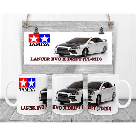 Tamiya LANCER EVO X DRIFT (TT-02D) Novalty Coffee Mug