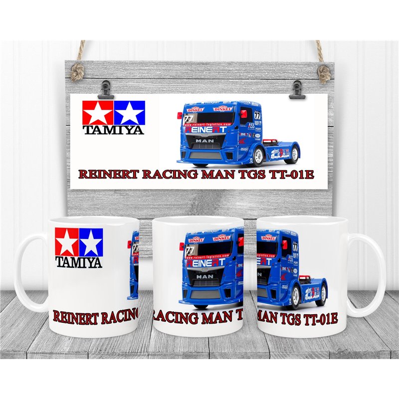Tamiya REINERT RACING MAN TGS TT-01E Novalty Coffee Mug