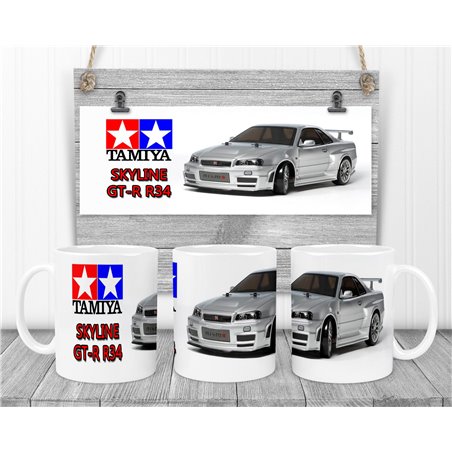 Tamiya Skyline GT-R R34 Novalty Coffee Mug