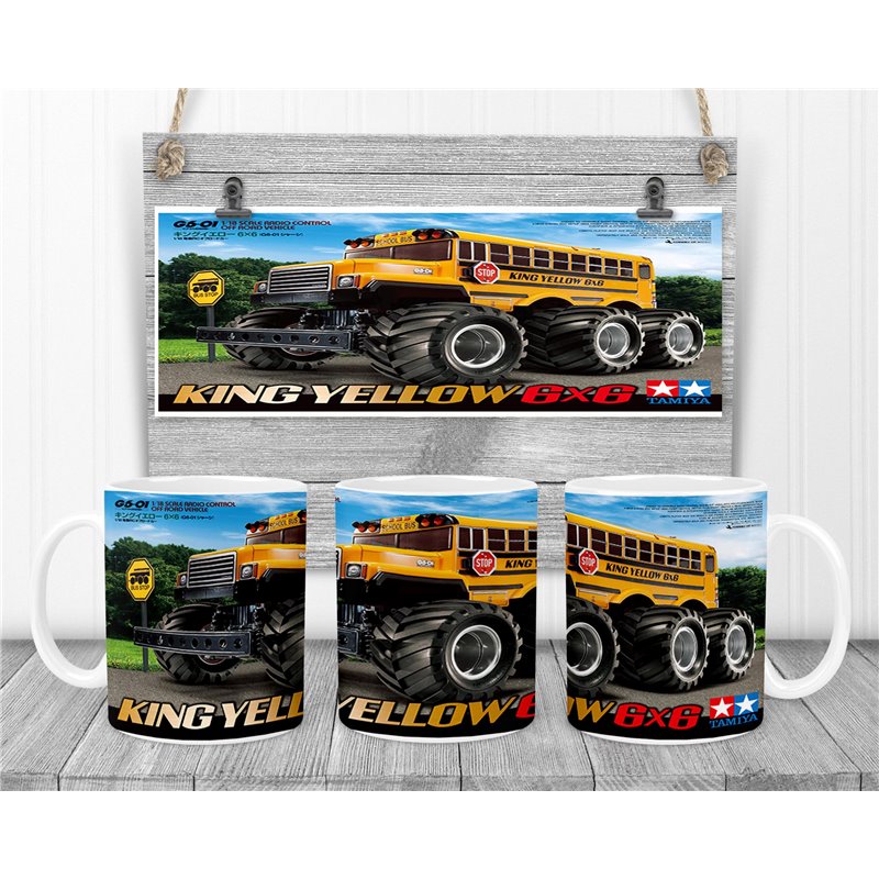 Tamiya TAMIYA KING YELLOW 6X6 (G6-01) Novalty Coffee Mug Tamiya TAMIYA KING YELLOW 6X6 (G6-01) Novalty Coffee Mug