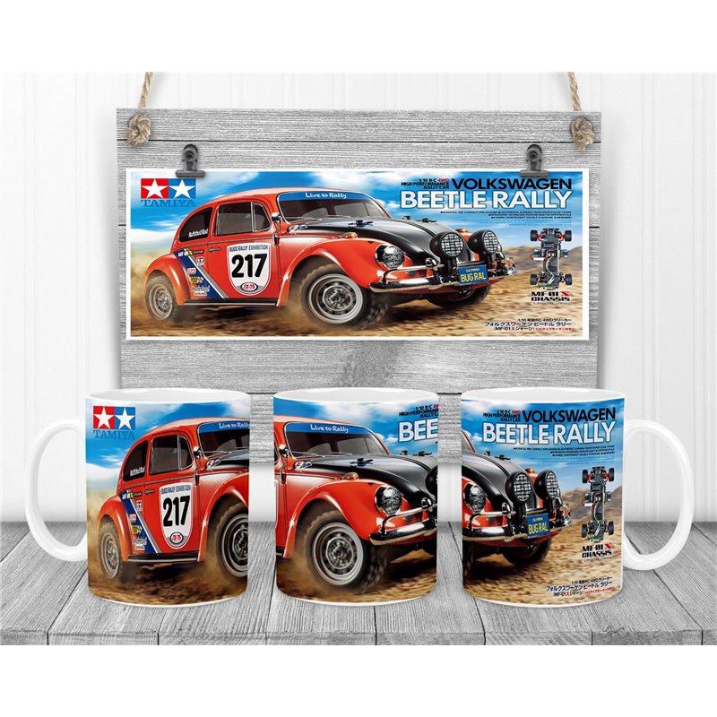 Tamiya TAMIYA VW BEETLE RALLY (MF-01X) Novalty Coffee Mug Tamiya TAMIYA VW BEETLE RALLY (MF-01X) Novalty Coffee Mug
