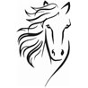 Wild Horse Head Sticker