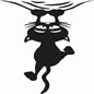 Crazy Cat Sticker Crazy Cat Sticker