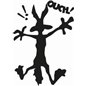 Ouch Wile E Coyote Sticker Ouch Wile E Coyote Sticker