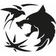 Snarling Wolf Sticker