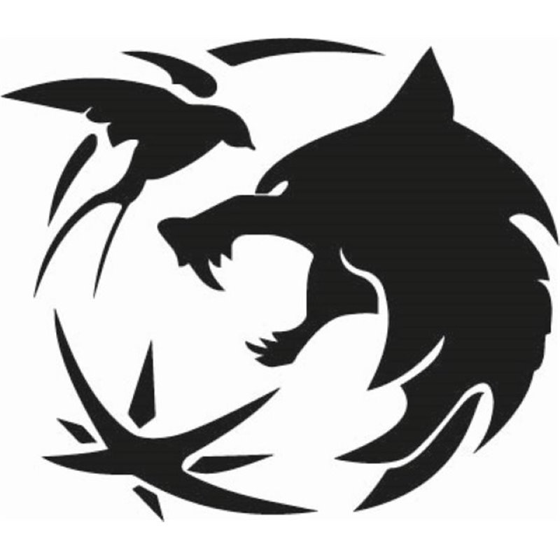 Snarling Wolf Sticker Snarling Wolf Sticker