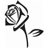 Triabal Rose Sticker