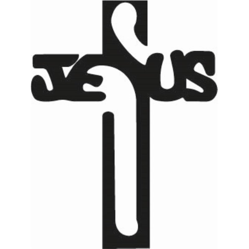 Jesus Cross Sticker Jesus Cross Sticker
