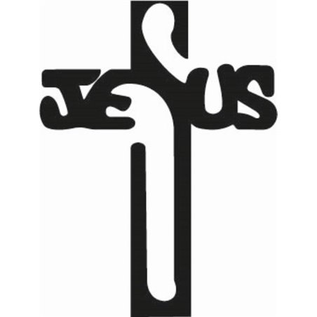 Jesus Cross Sticker 