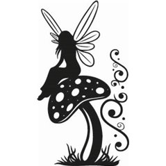 Fairy On Toadstool Sticker 
