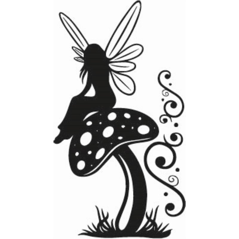 Fairy On Toadstool Sticker Fairy On Toadstool Sticker