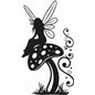 Fairy On Toadstool Sticker Fairy On Toadstool Sticker