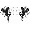Twin Fairies Sticker