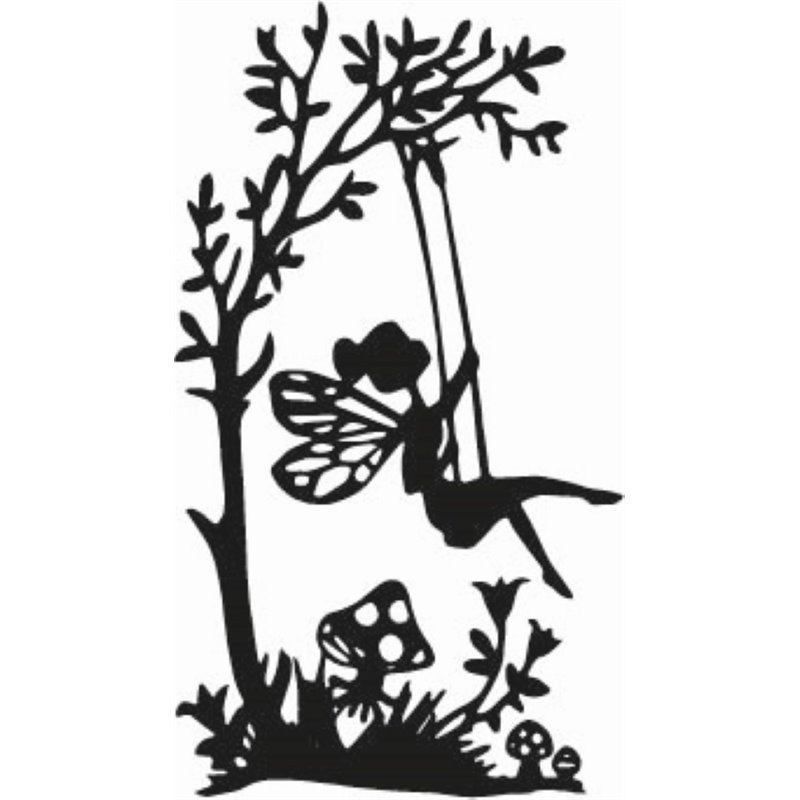 Fairy On Tree Swing Fairy On Tree Swing
