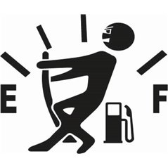 Funny Empty Fuel Sticker 
