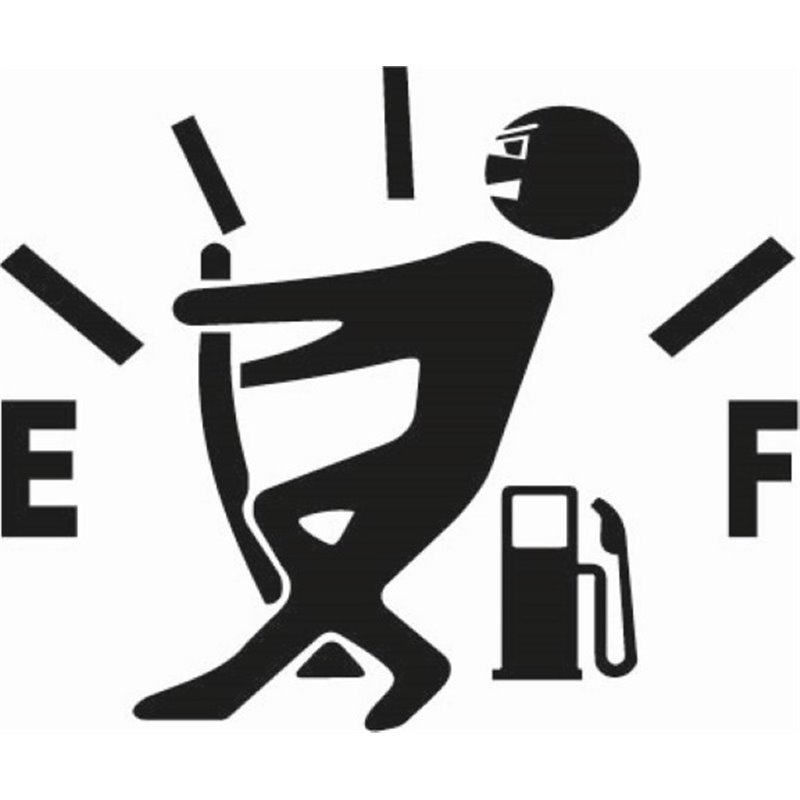 Funny Empty Fuel Sticker Funny Empty Fuel Sticker