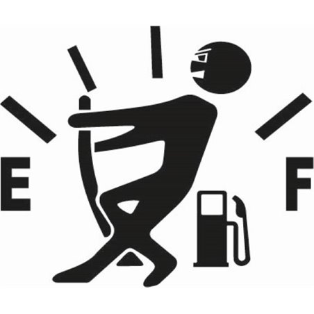 Funny Empty Fuel Sticker 