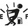 Funny Empty Fuel Sticker 