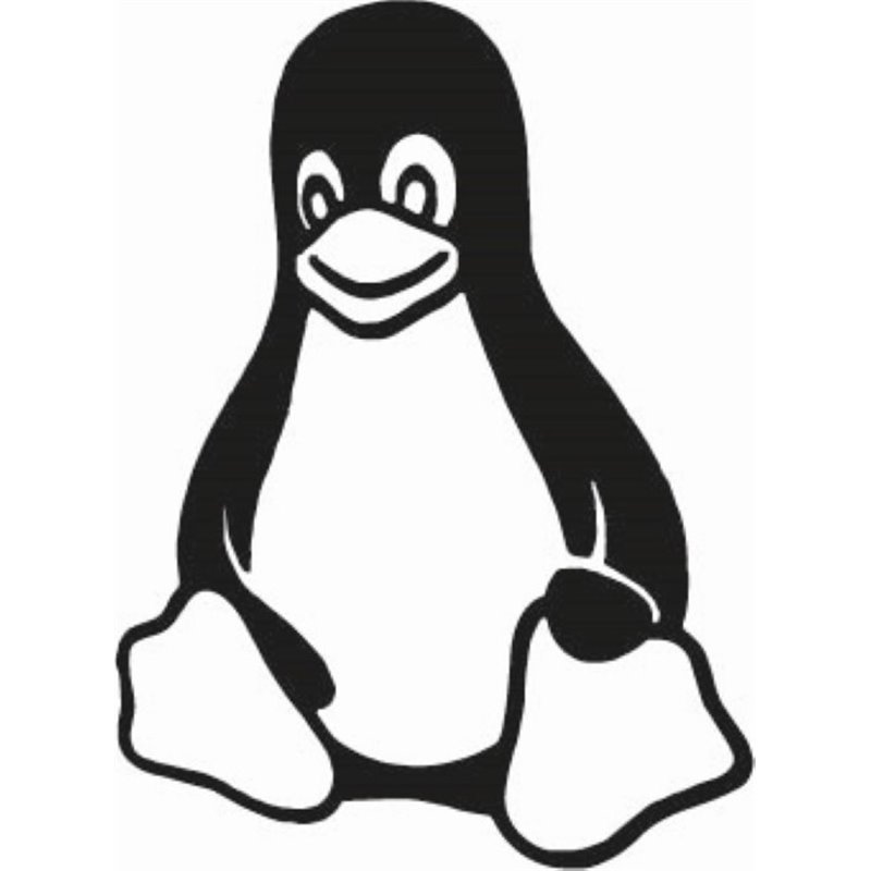 Sitting Penguin Sticker