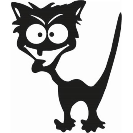 Mad Cat Sticker