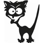 Mad Cat Sticker Mad Cat Sticker