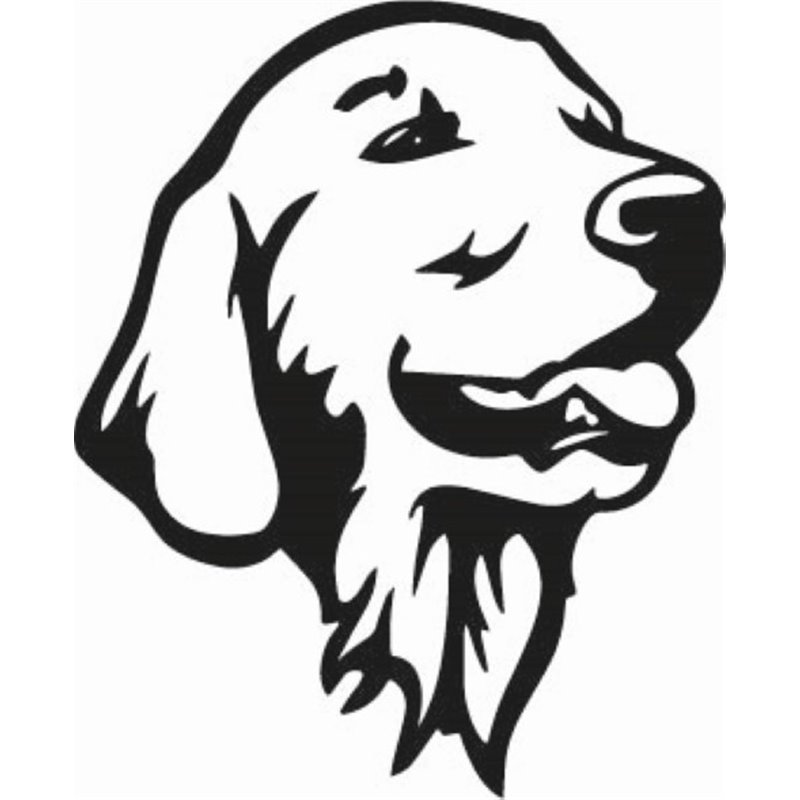 Retriever Dogs Head Sticker Retriever Dogs Head Sticker