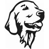 Retriever Dogs Head Sticker