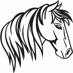 Horse Head To Neck Sticker