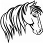 Horse Head To Neck Sticker Horse Head To Neck Sticker