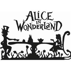 Alice In Wonderland Tea Party Sticker