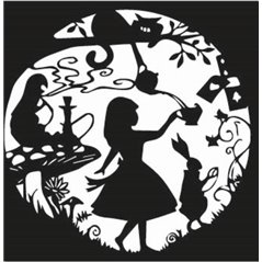 Alice In Wonderland Garden Sticker