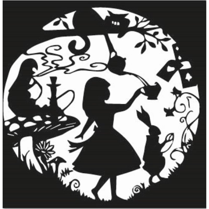 Alice In Wonderland Garden Sticker Alice In Wonderland Garden Sticker