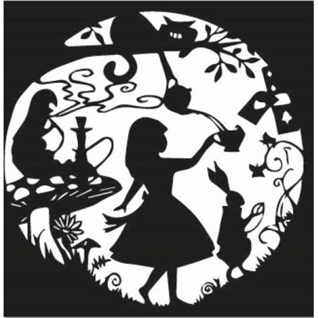 Alice In Wonderland Garden Sticker