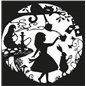 Alice In Wonderland Garden Sticker Alice In Wonderland Garden Sticker