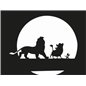 Lion King Simba, Pumbaa and Timon Full Moon Sticker Lion King Simba, Pumbaa and Timon Full Moon Sticker