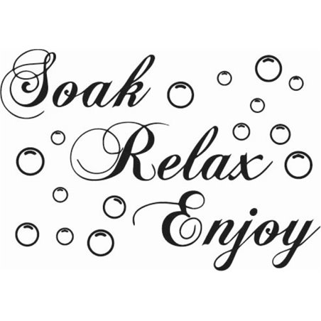 Soak Relax Enjoy Sticker