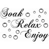 Soak Relax Enjoy Sticker