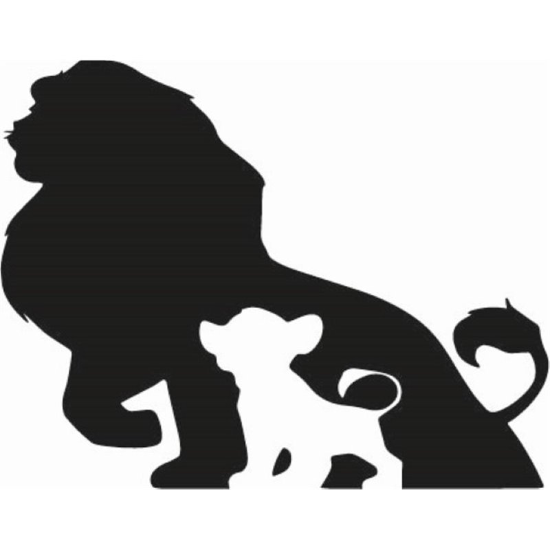 Lion King Mufasa and Simba Sticker Lion King Mufasa and Simba Sticker