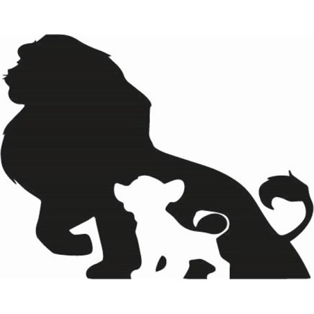 Lion King Mufasa and Simba Sticker 