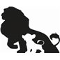 Lion King Mufasa and Simba Sticker Lion King Mufasa and Simba Sticker