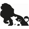 Lion King Mufasa and Simba Sticker 