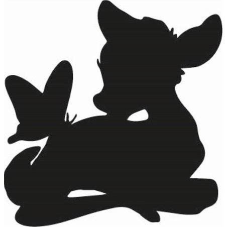 Bambi With Butterfly Sticker
