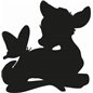 Bambi With Butterfly Sticker Bambi With Butterfly Sticker